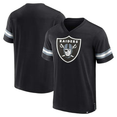 Las Vegas Raiders Jersey Tackle V-Neck T-Shirt Black | Fanatics