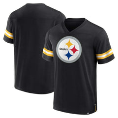 Pittsburgh Steelers Jersey Tackle V-Neck T-Shirt Black | Fanatics