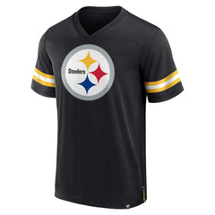 Pittsburgh Steelers Jersey Tackle V-Neck T-Shirt Black | Fanatics
