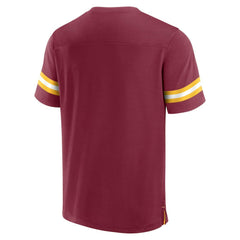 Washington Commanders Jersey Tackle V-Neck T-Shirt Burgundy | Fanatics