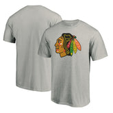 Chicago Blackhawks Logo T-Shirt - Heather Gray - NHL