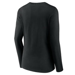 Ottawa Senators Women's Team Logo Long Sleeve V-Neck T-Shirt - Black - NHL