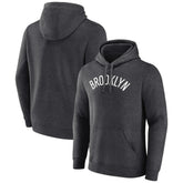 Brooklyn Nets Wordmark Alternate Pullover Hoodie Charcoal - NBA