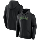 Milwaukee Bucks Wordmark Alternate Pullover Hoodie Black - NBA