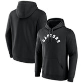 Toronto Raptors Wordmark Team Logo Pullover Hoodie Black - NBA