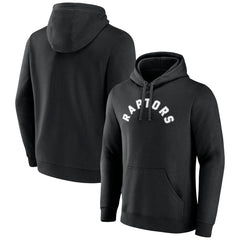 Toronto Raptors Wordmark Team Logo Pullover Hoodie Black - NBA