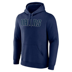 Dallas Mavericks Wordmark Team Pullover Hoodie Navy - NBA