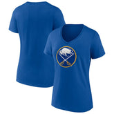 Buffalo Sabres Women's Team Logo V-Neck T-Shirt - Royal - NHL