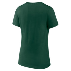 Minnesota Wild Women's Team Logo V-Neck T-Shirt - Green - NHL
