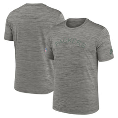 Green Bay Packers 2023 Sideline Alternate Logo Performance T-Shirt Heather Charcoal | Nike for Sale