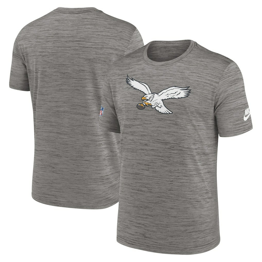 Philadelphia Eagles Sideline Alternate Logo Performance T-Shirt Heather Charcoal | Nike for Sale