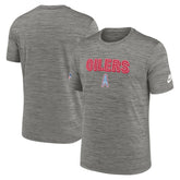 Tennessee Titans Oilers Throwback Sideline Alternate Performance T-Shirt Heather Charcoal | Nike for Sale