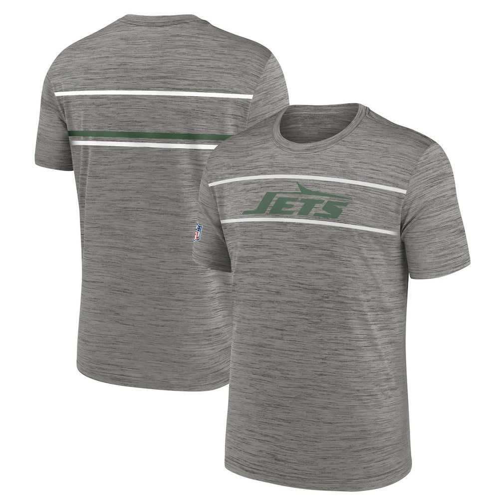 New York Jets Legacy Sideline Performance T-Shirt Heather Charcoal | Nike for Sale