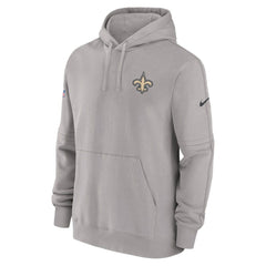 New Orleans Saints Sideline Club Fleece Pullover Hoodie Gray | Nike for Sale