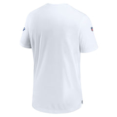 Tennessee Titans Oilers Throwback Sideline Coach Alternate Performance T-Shirt White | Nike for Sale