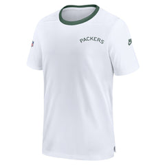 Green Bay Packers Men's Sideline Coaches Alternate Performance T-Shirt White | Nike for Sale