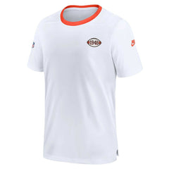 Cleveland Browns Men's Sideline Coaches Alternate Performance T-Shirt White | Nike for Sale