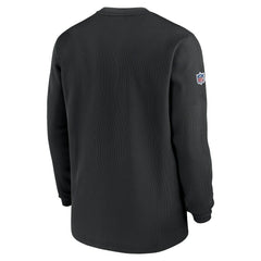 Las Vegas Raiders 2023 Sideline Throwback Heavy Brushed Waffle Long Sleeve Top Black | Nike for Sale