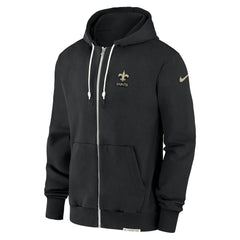New Orleans Saints Sideline Performance Full-Zip Hoodie Jacket Black | Nike for Sale