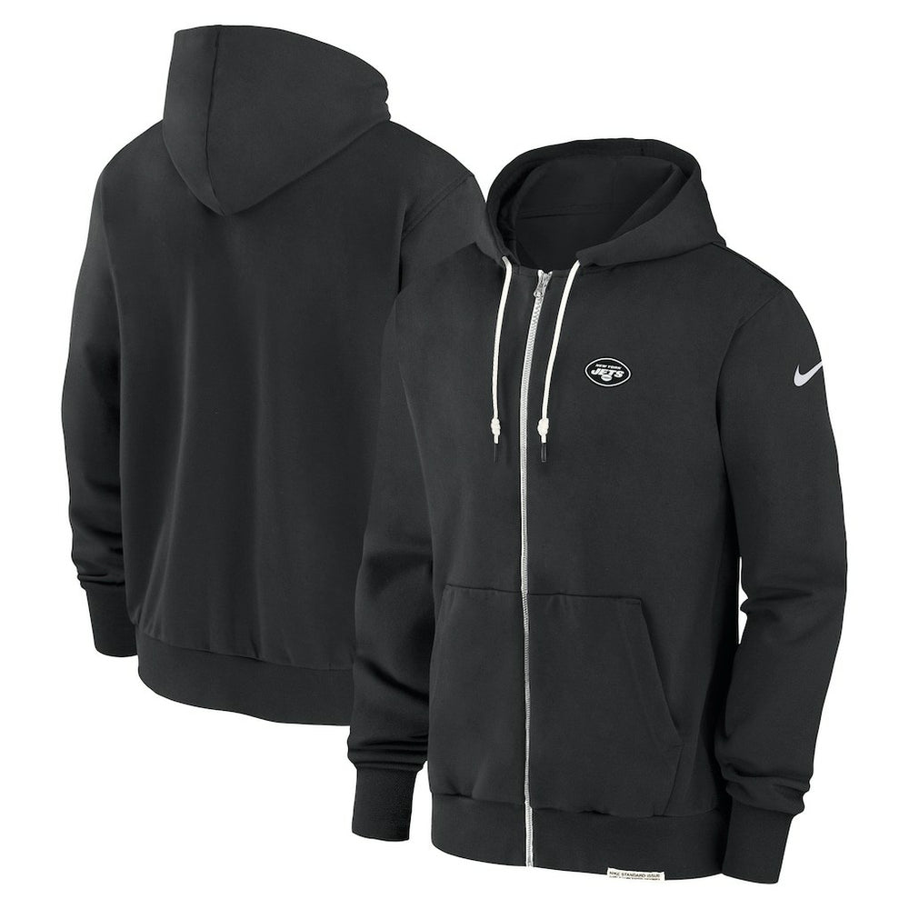 New York Jets Sideline Performance Full-Zip Hoodie Sweatshirt Black | Nike for Sale