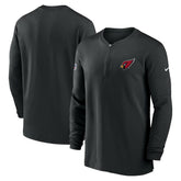 Arizona Cardinals 2023 Sideline Performance Long Sleeve Tri-Blend Quarter-Zip Top Black | Nike for Sale
