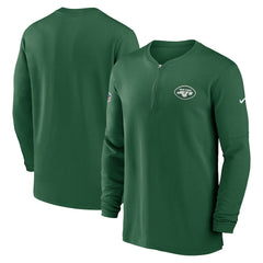 New York Jets 2023 Sideline Performance Long Sleeve Tri-Blend Quarter-Zip Top Green | Nike for Sale