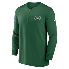 New York Jets 2023 Sideline Performance Long Sleeve Tri-Blend Quarter-Zip Top Green | Nike for Sale