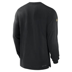 New Orleans Saints 2023 Sideline Performance Long Sleeve T-Shirt Black | Nike for Sale