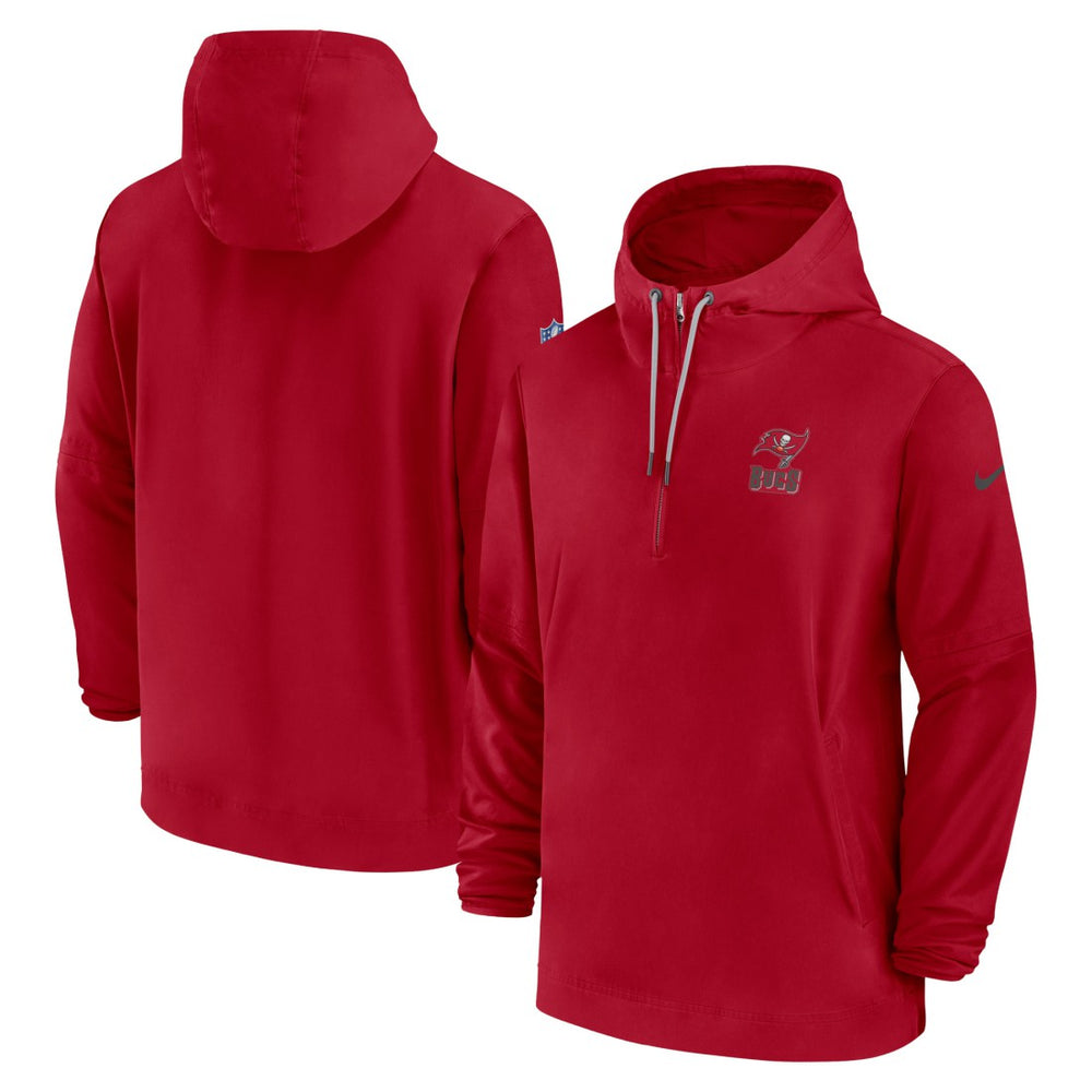 Tampa Bay Buccaneers Sideline Half-Zip Hoodie Red | Nike for Sale