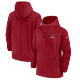 Arizona Cardinals Sideline Half-Zip Hoodie Cardinal | Nike for Sale