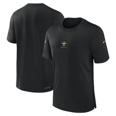 New Orleans Saints 2023 Sideline Performance T-Shirt Black | Nike for Sale