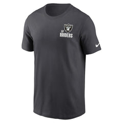Las Vegas Raiders Blitz Essential T-Shirt Anthracite | Nike for Sale