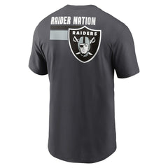 Las Vegas Raiders Blitz Essential T-Shirt Anthracite | Nike for Sale