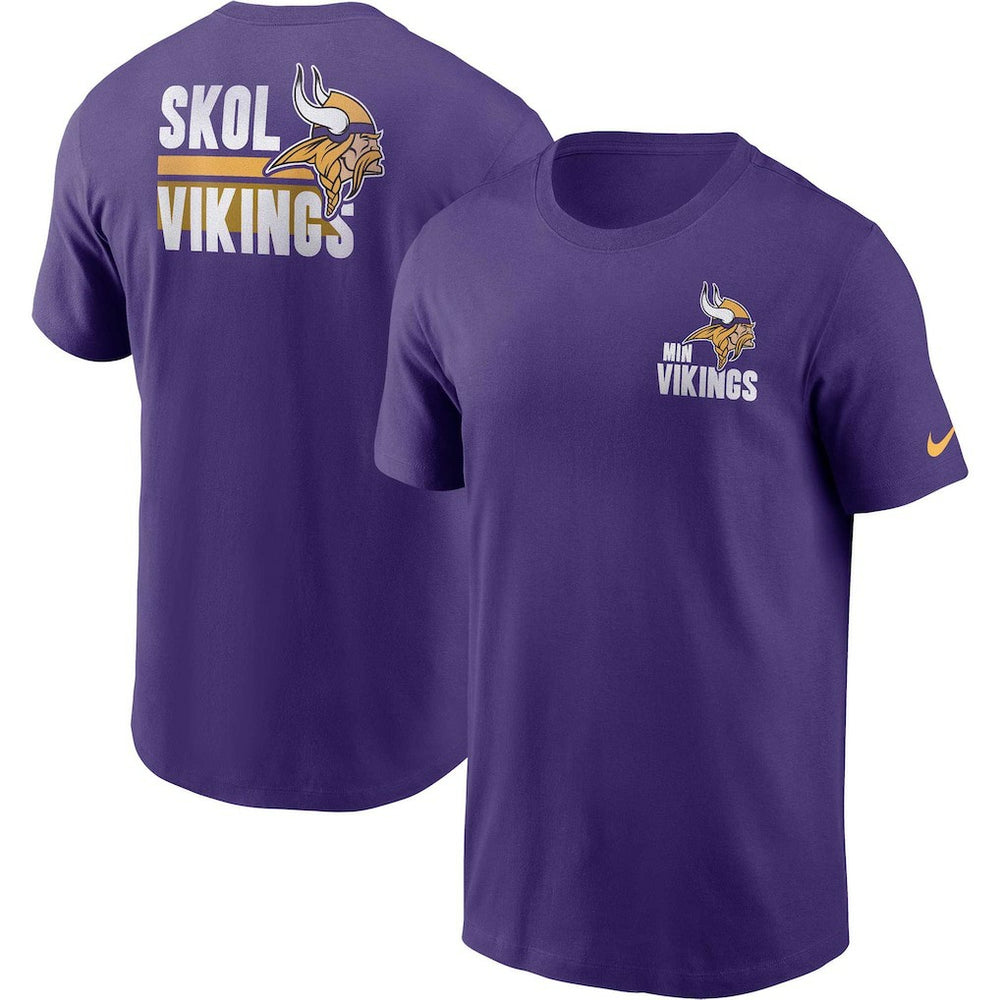 Minnesota Vikings Blitz Essential T-Shirt Purple | Nike for Sale
