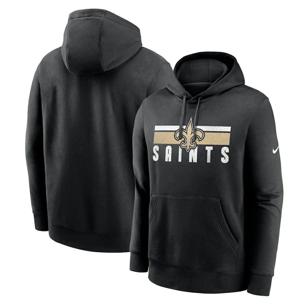 New Orleans Saints Club Fleece Pullover Hoodie Black | Nike for Sale