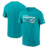 Miami Dolphins Division Essential T-Shirt Aqua | Nike for Sale