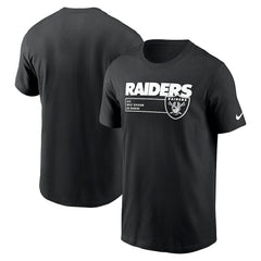 Las Vegas Raiders Division Essential T-Shirt Black | Nike for Sale