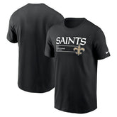 New Orleans Saints Division Essential T-Shirt Black | Nike for Sale