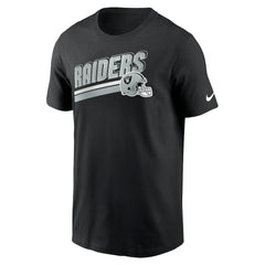 Las Vegas Raiders Essential Blitz Lockup T-Shirt Black | Nike for Sale