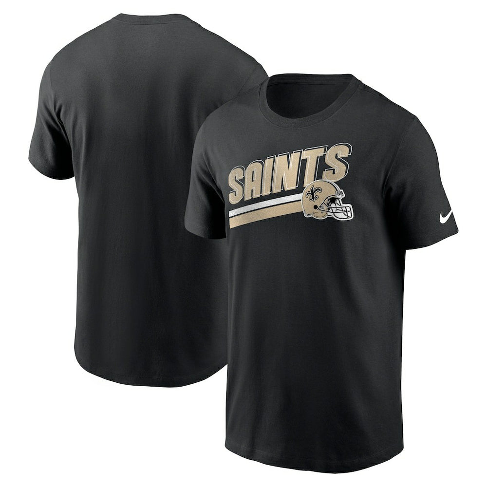 New Orleans Saints Essential Blitz Lockup T-Shirt Black | Nike for Sale