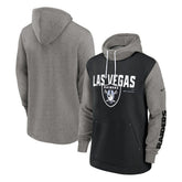 Las Vegas Raiders Fashion Color Block Pullover Hoodie Black | Nike for Sale