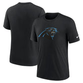 Carolina Panthers Rewind Logo Tri-Blend T-Shirt Black | Nike for Sale