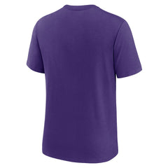 Minnesota Vikings Rewind Logo Tri-Blend T-Shirt Purple | Nike for Sale