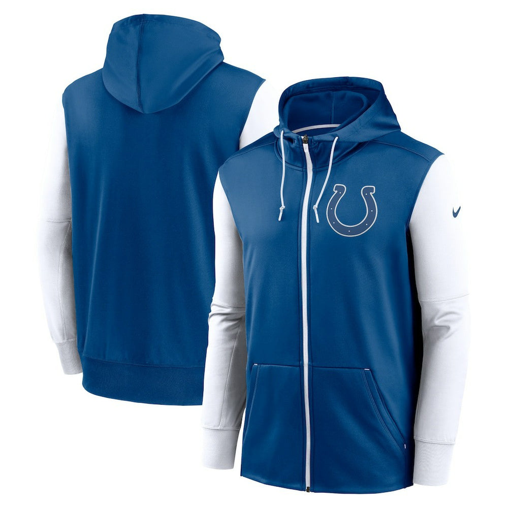 Indianapolis Colts Performance Full-Zip Hoodie Royal | Nike for Sale