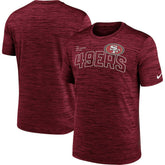 San Francisco 49ers Velocity Arch Performance T-Shirt Scarlet | Nike for Sale