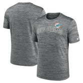 Miami Dolphins Velocity Arch Performance T-Shirt Anthracite | Nike for Sale