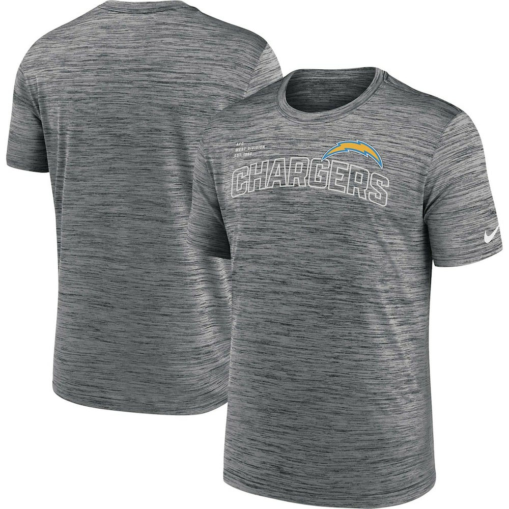 Los Angeles Chargers Velocity Arch Performance T-Shirt Anthracite | Nike for Sale