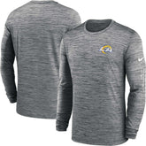 Los Angeles Rams Velocity Long Sleeve T-Shirt Anthracite | Nike for Sale
