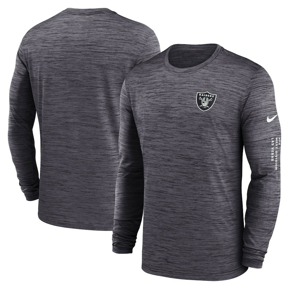 Las Vegas Raiders Velocity Long Sleeve T-Shirt Black | Nike for Sale