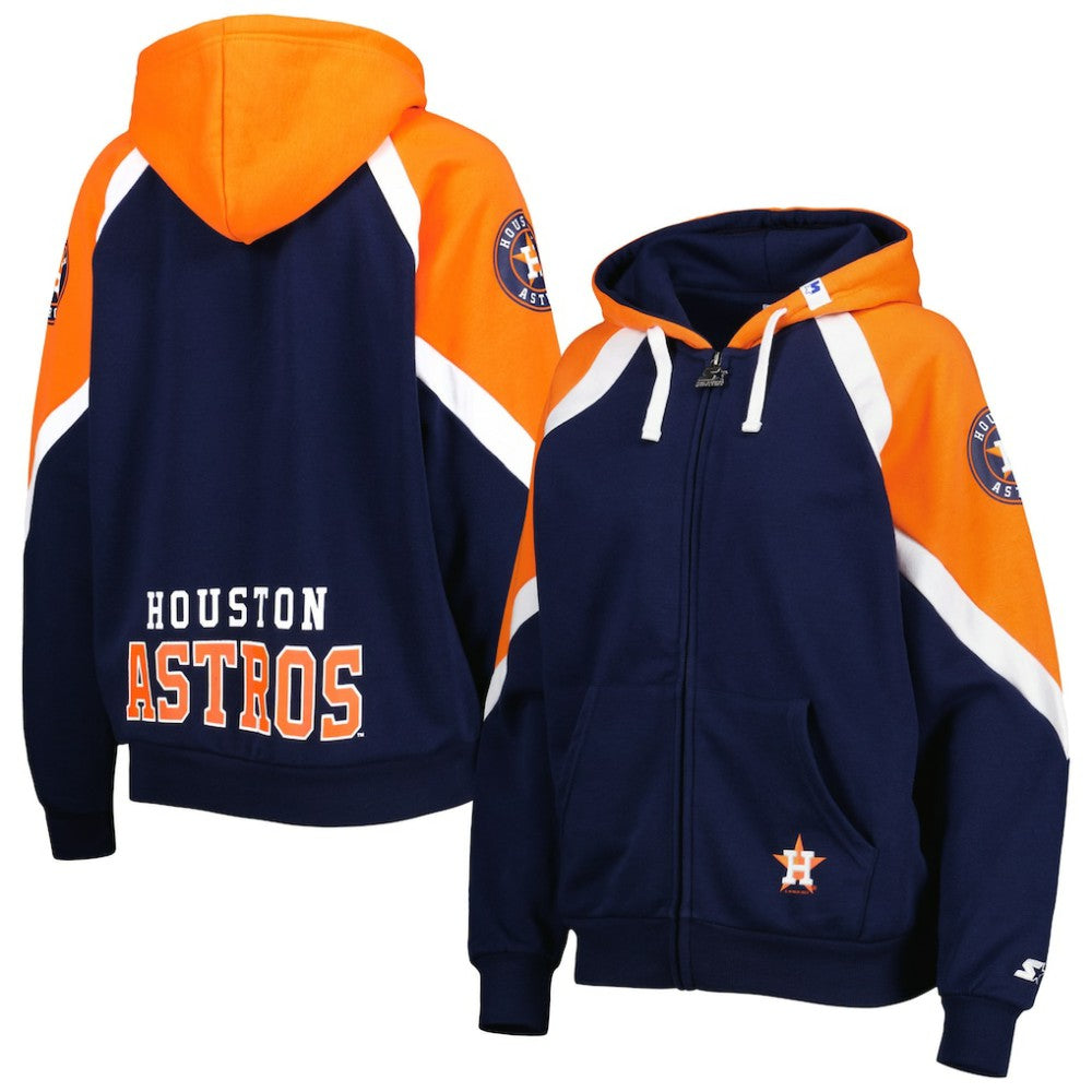 Houston Astros Starter Women's Hail Mary Full-Zip Hoodie - MLB